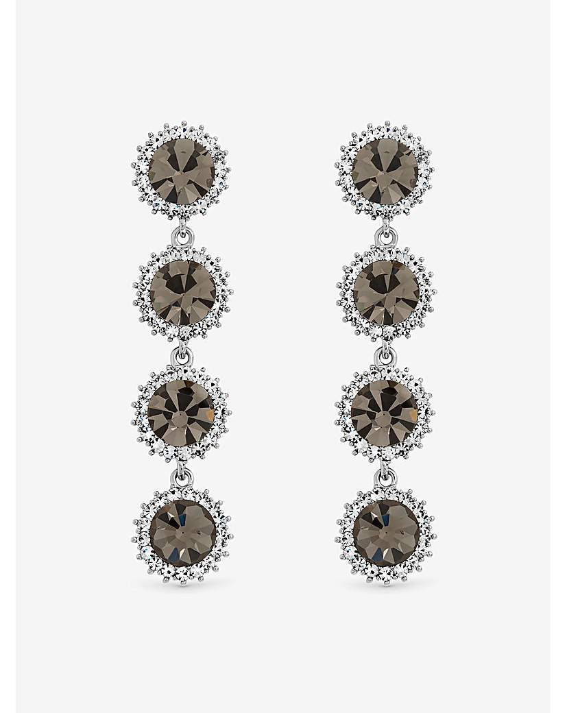 New In - Black Diamond Statement Drop Earrings