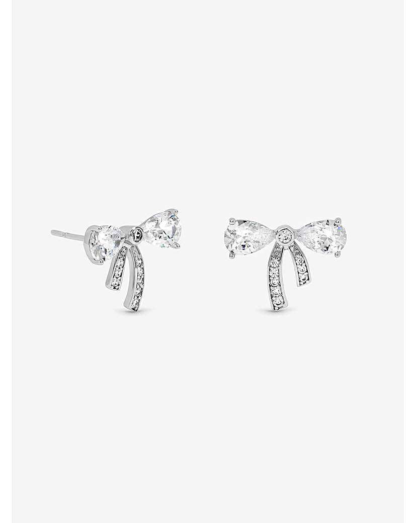 New In - CZ and Pave Small Bow Studs