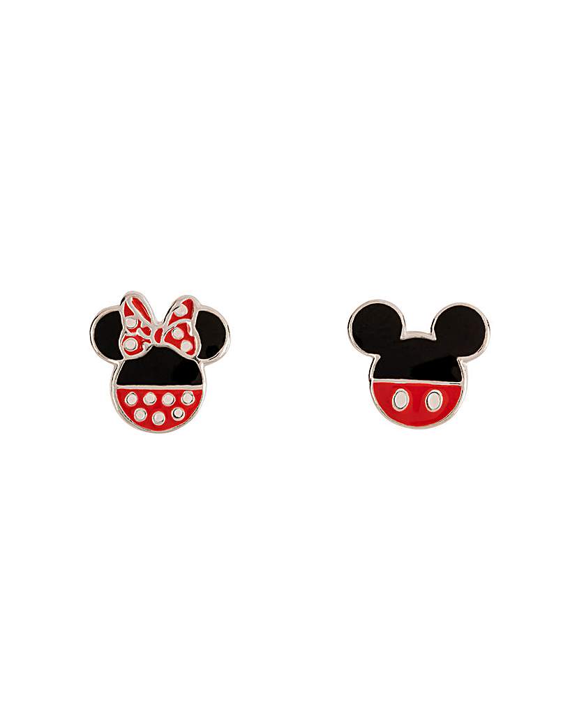 New In - Mickey Black & Red Earrings