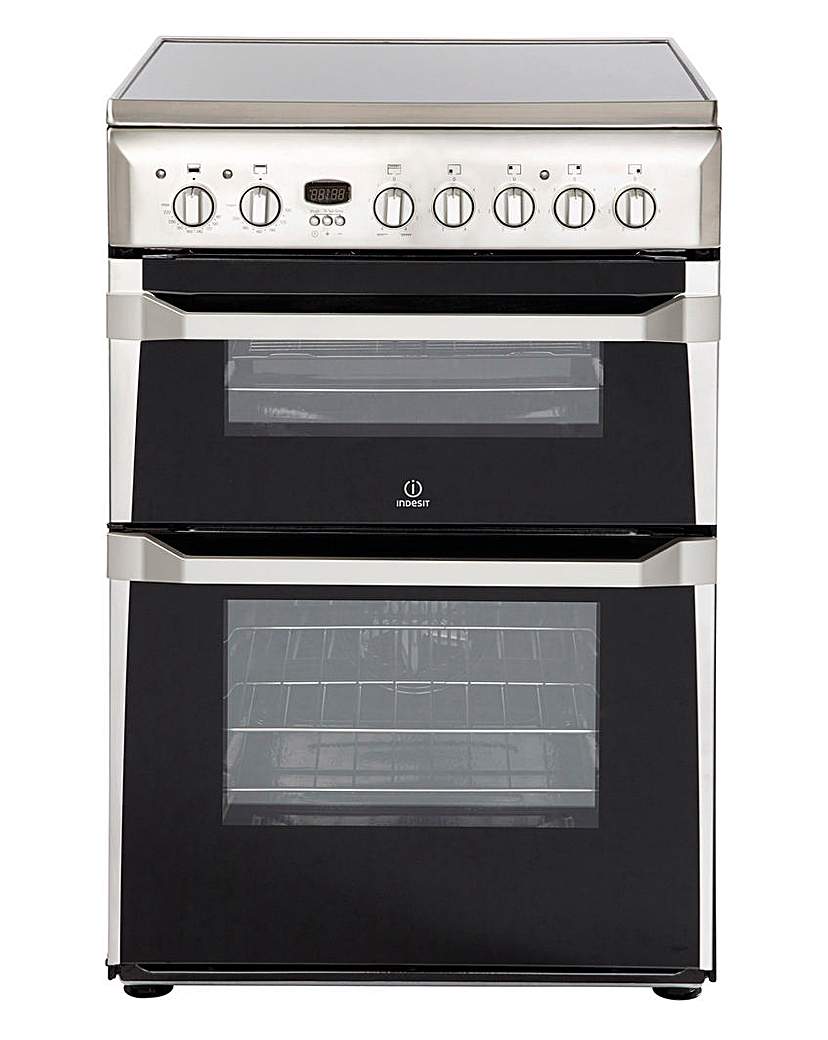 Indesit 60cm Ceramic Double Oven