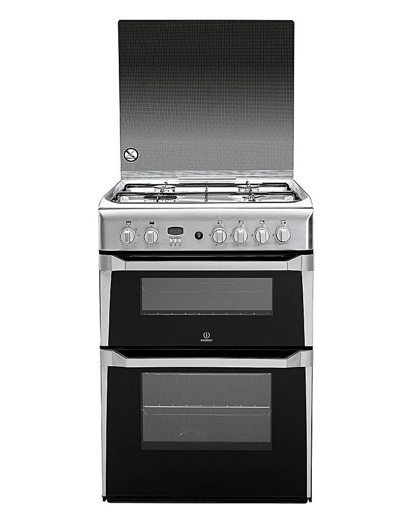 Indesit 60cm Gas Double Oven