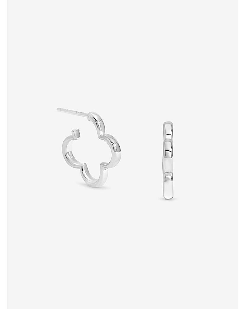 New In - Sterling Silver 925 Clover Hoops