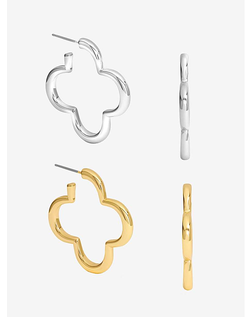 New In - Open Clover Hoops - Pack of 2