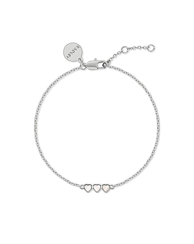 New In - Radley Silver MOP Heart Bracelet