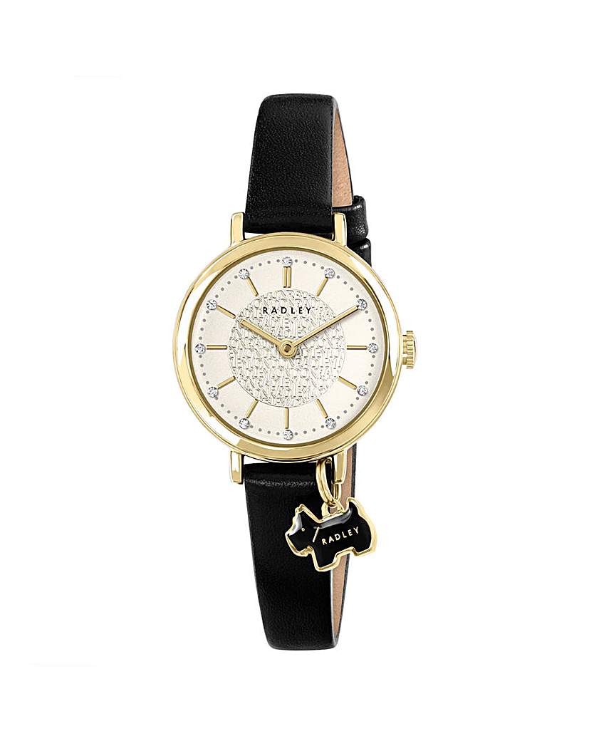 New In - Radley Black Leather Strap Watch