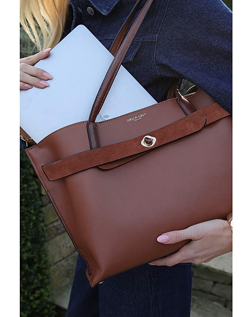 New In - Luella Grey Oriana Laptop Tote