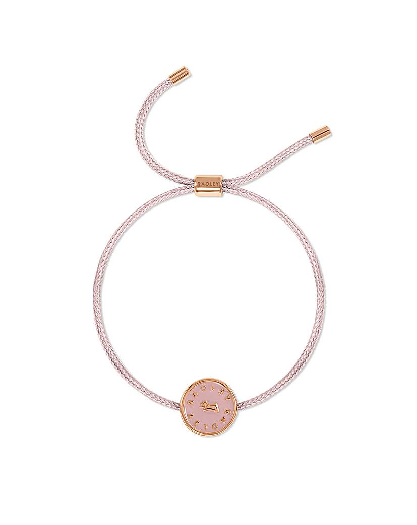 New In - Radley Pink Cord Charm Bracelet