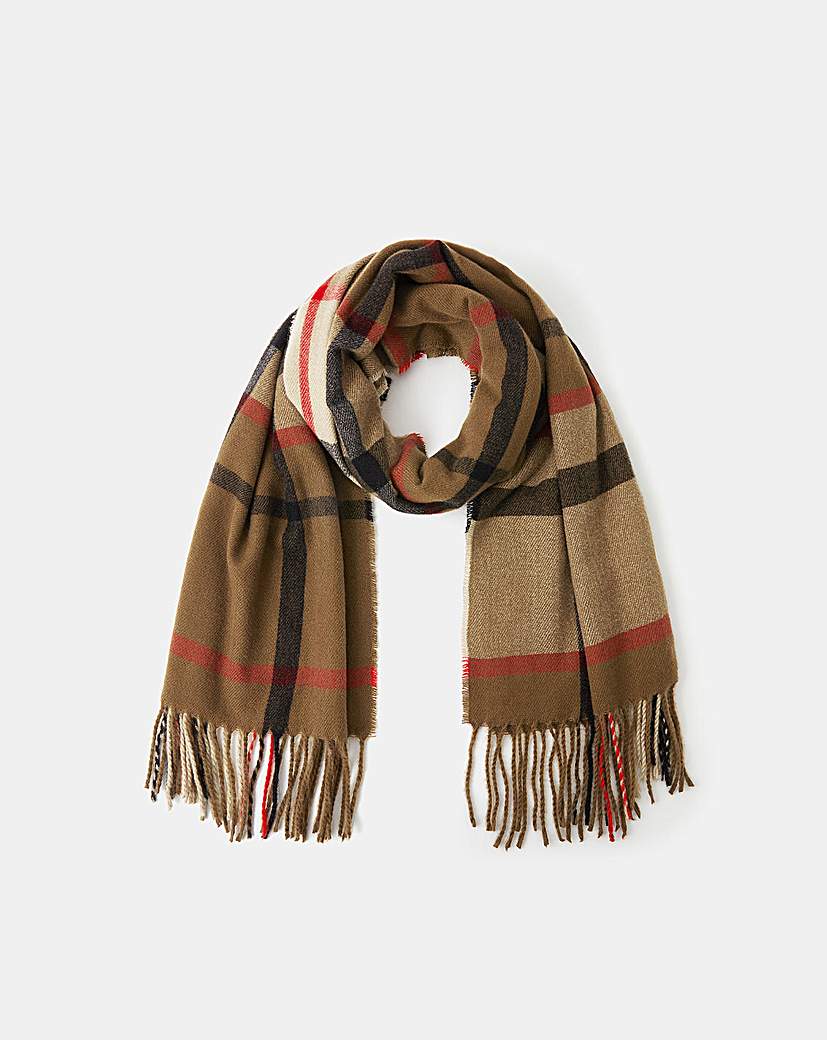 New In - Accessorize Check Print Scarf