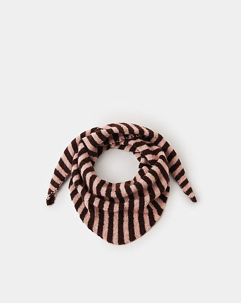 New In - Accessorize Stripe Knitted Scarf
