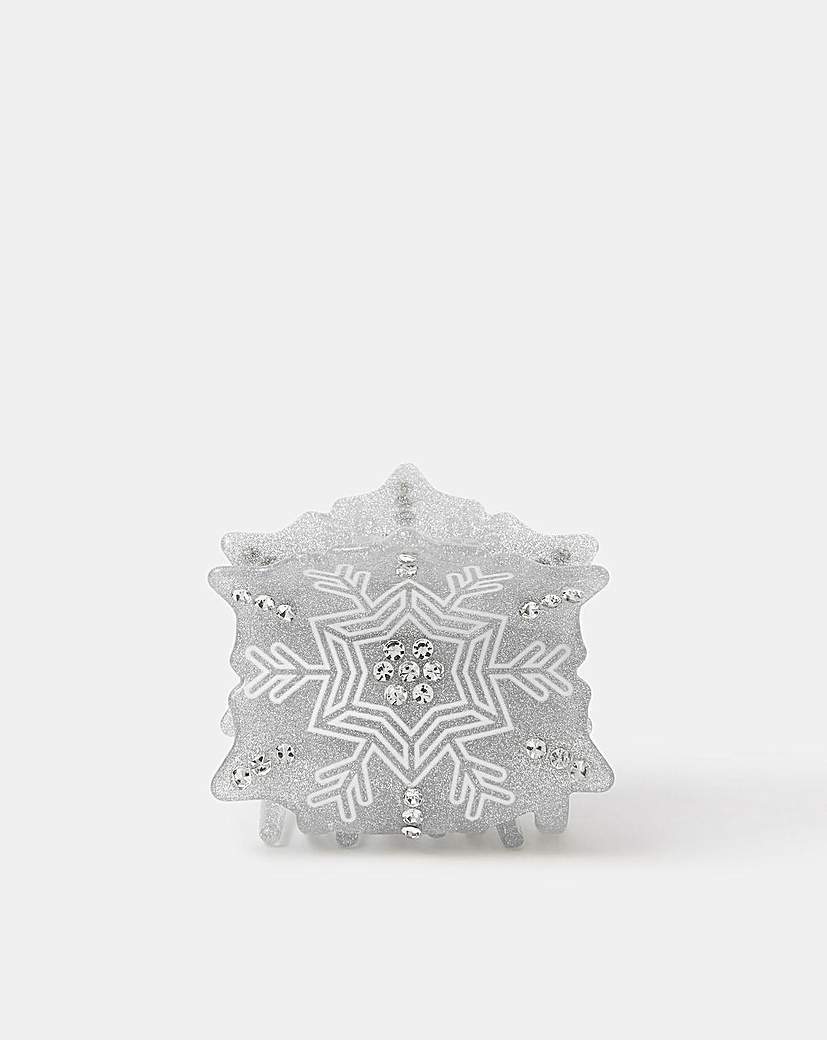 New In - Accessorize Snowflake Claw Clip