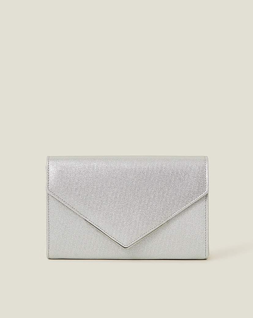 New In - Accessorize Metallic Envelope Clutch Bag