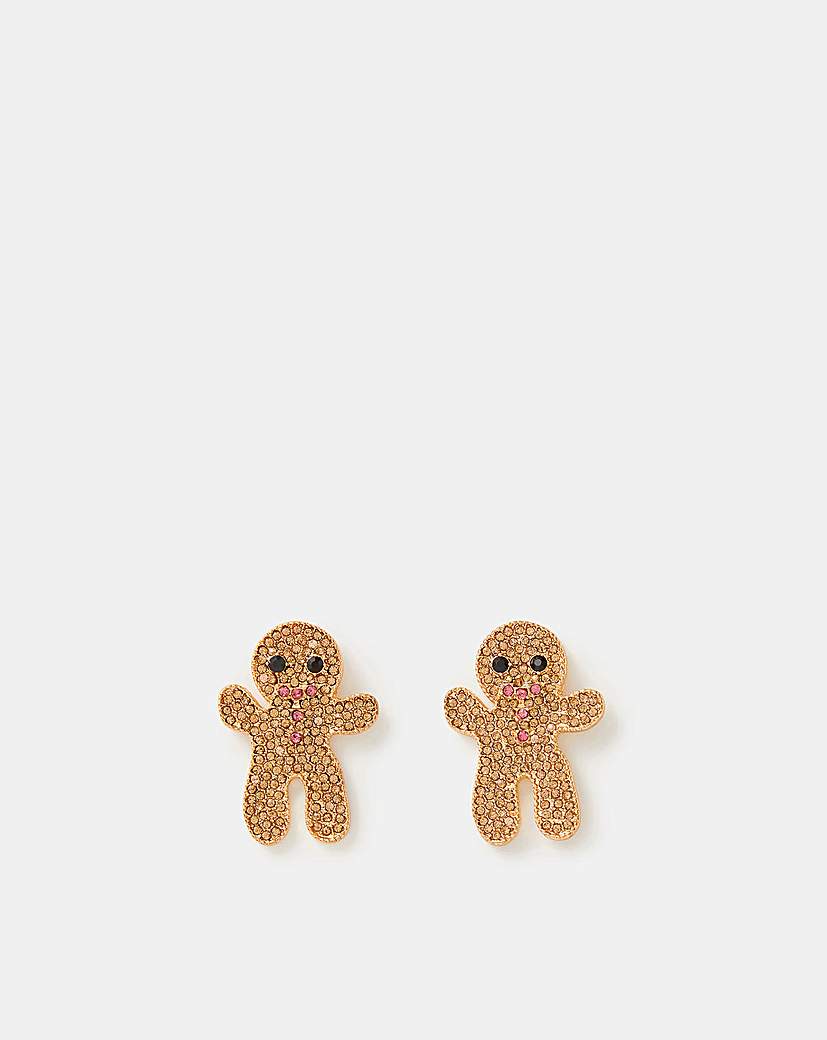 New In - Accessorize Diamante Gingerbread Earring