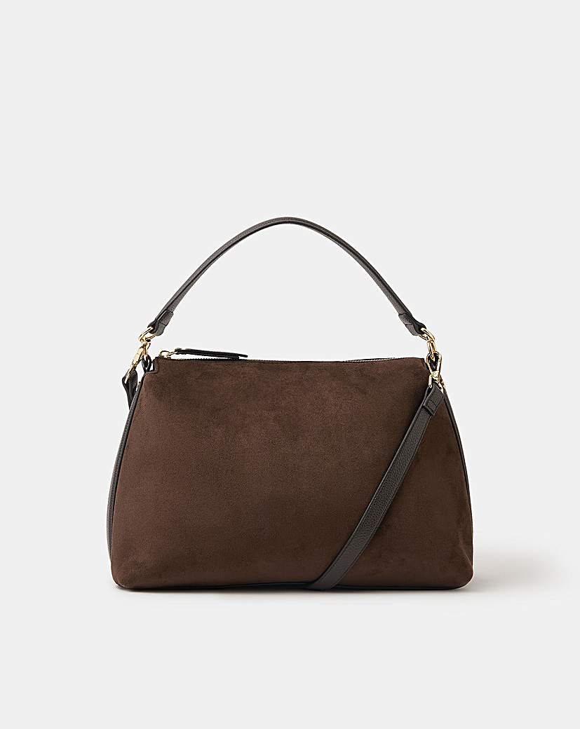 New In - Accessorize Slouchy Suedette Handbag