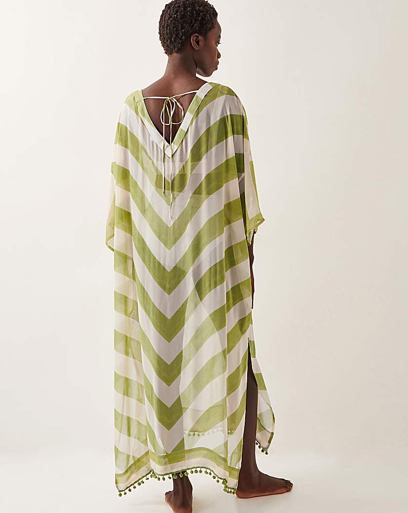 New In - Monsoon Sorcha Chevron Kaftan Dress