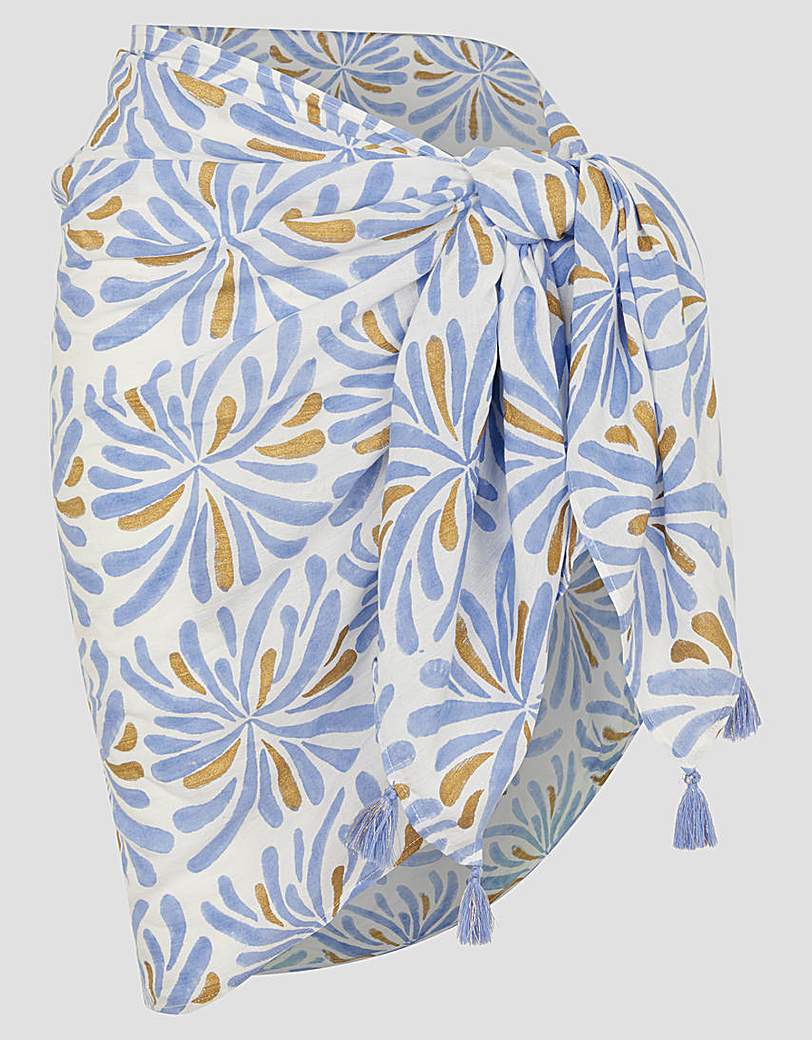 Monsoon Cece Woodblock Tassel Sarong