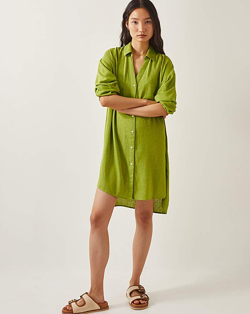 New In - Monsoon Esme Beach Shirt Dress