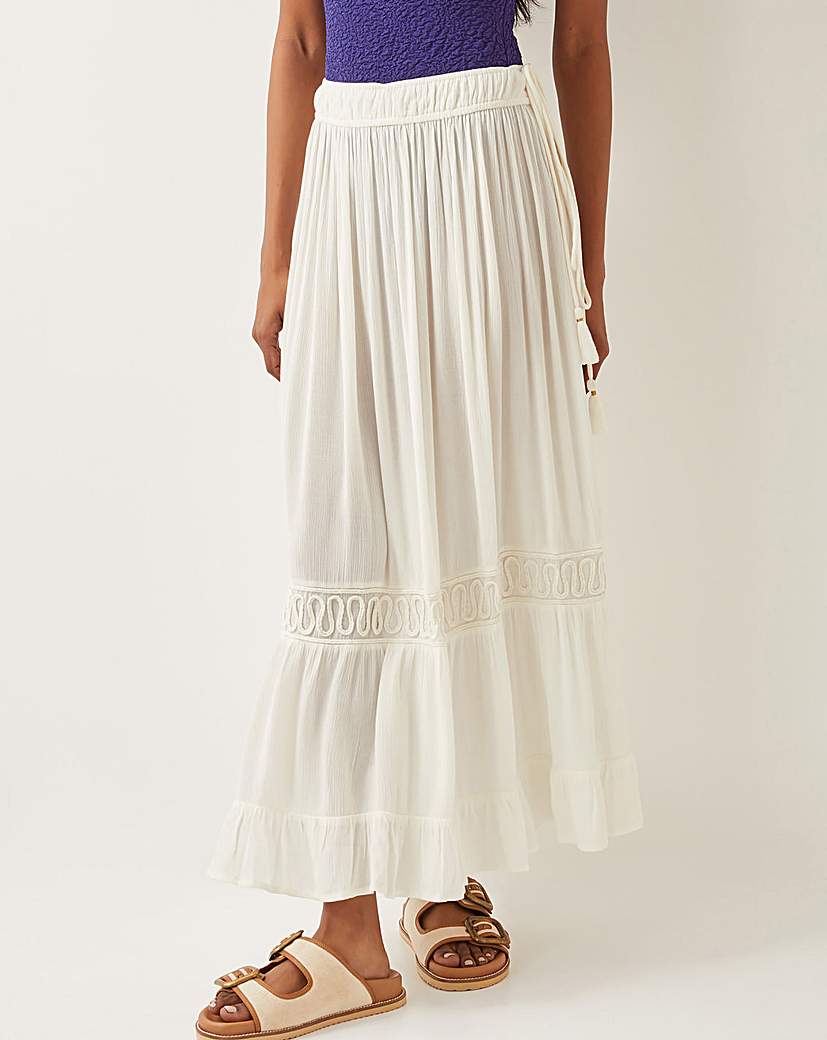 New In - Monsoon Bryony Embroidered Maxi Skirt