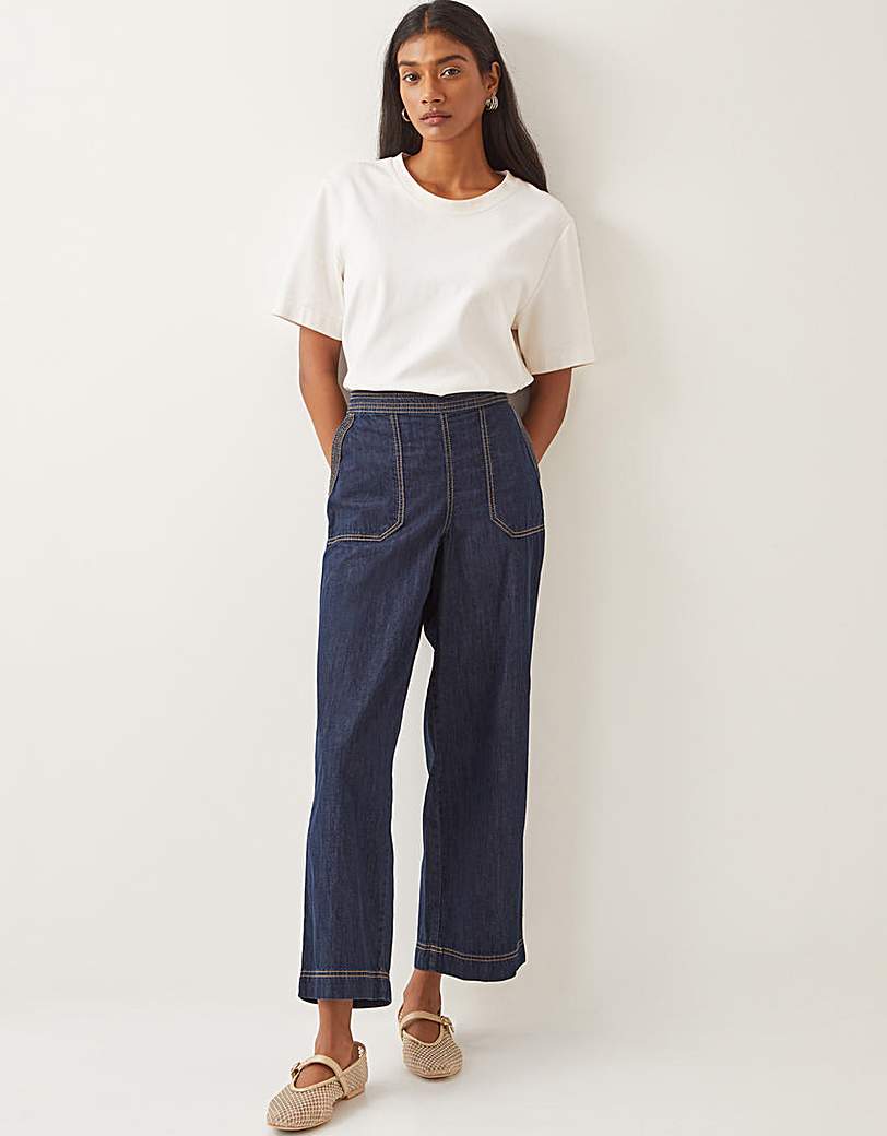 New In - Monsoon Harper Short Wide Leg Jeans