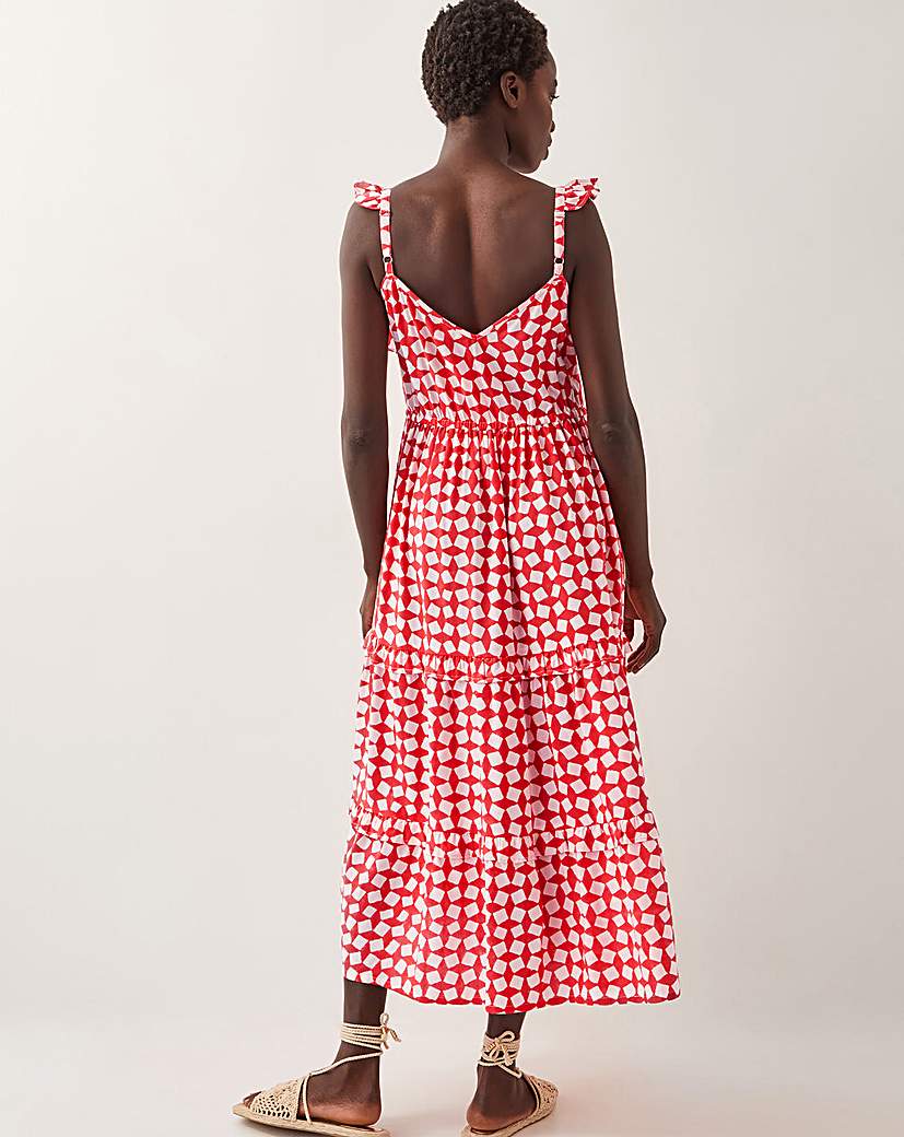 Monsoon Geena Woodblock Midi Dress