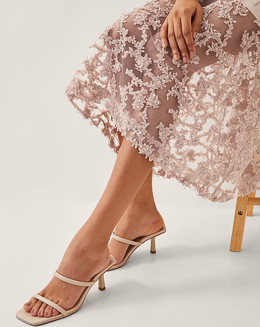 Monsoon Alanna Sheer Midi Skirt