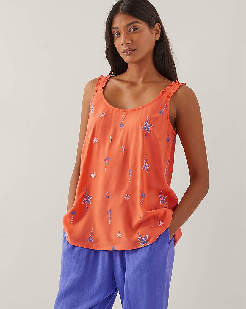 Monsoon Kamila Embroidered Cami Top
