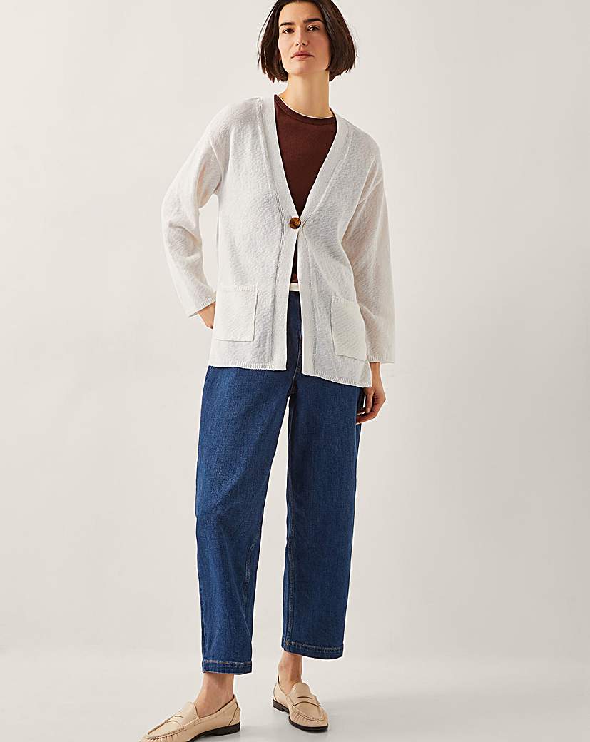 Monsoon Clo Knit Single-Button Cardigan