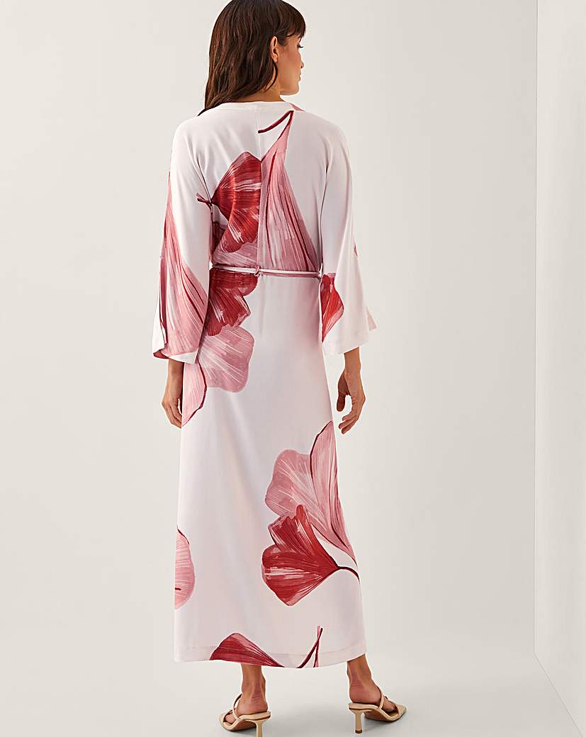 Monsoon June Floral Kimono Maxi Dress