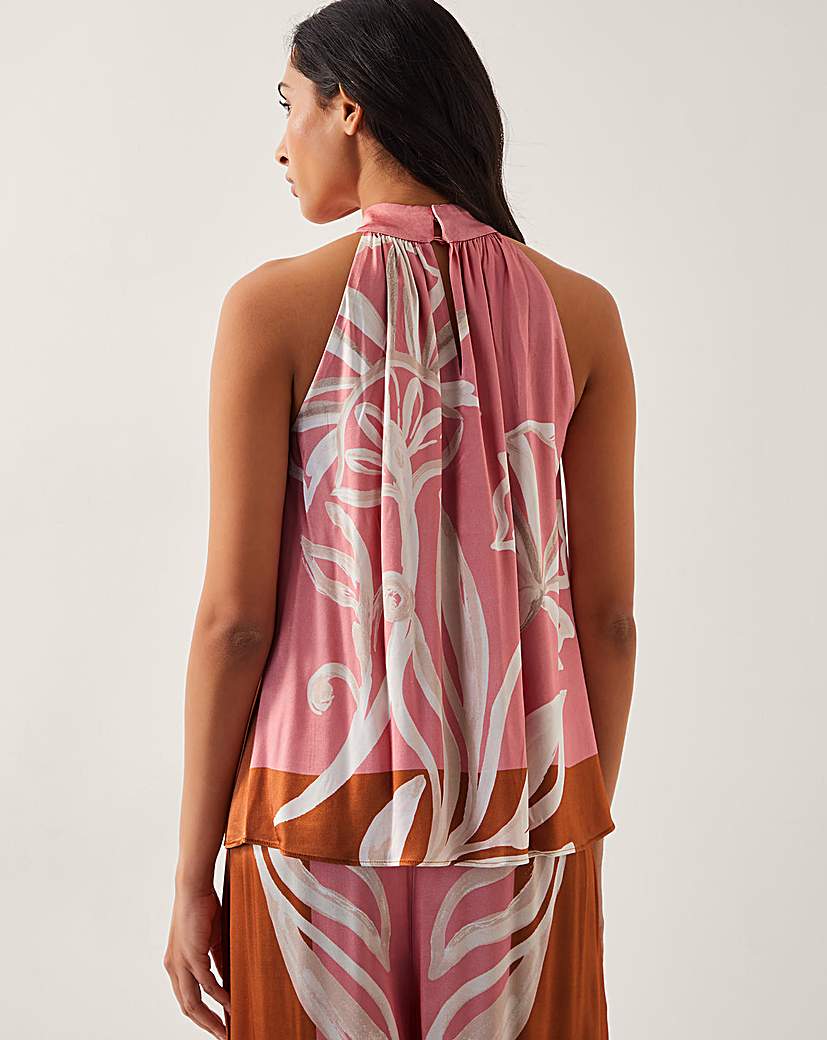 Monsoon Tabitha Floral Print Halter Top