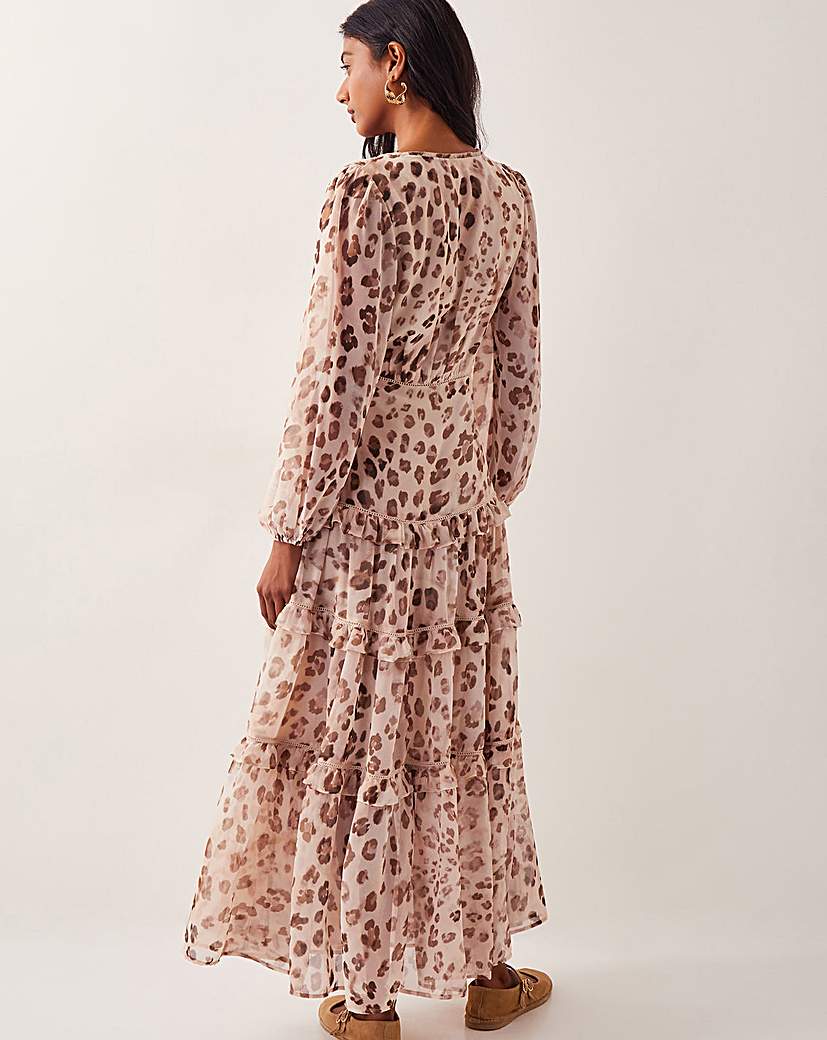 Monsoon Leona Leopard Print Maxi Dress