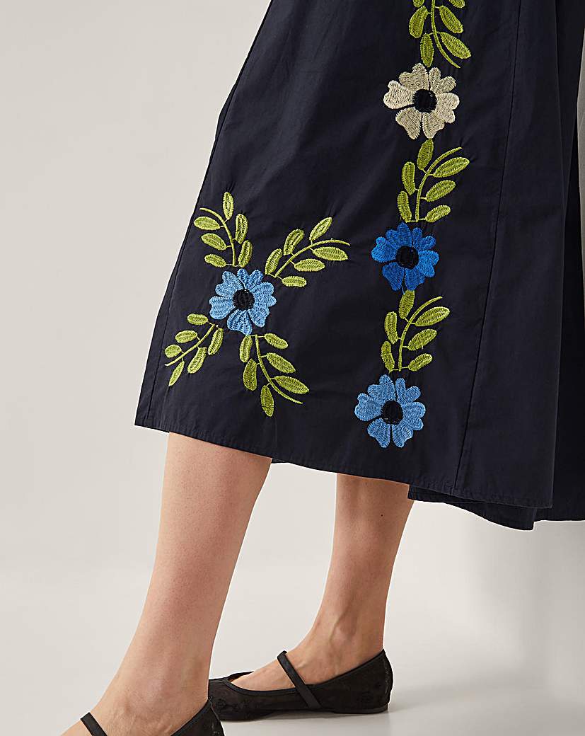 Monsoon Shona Embroidered Midi Dress