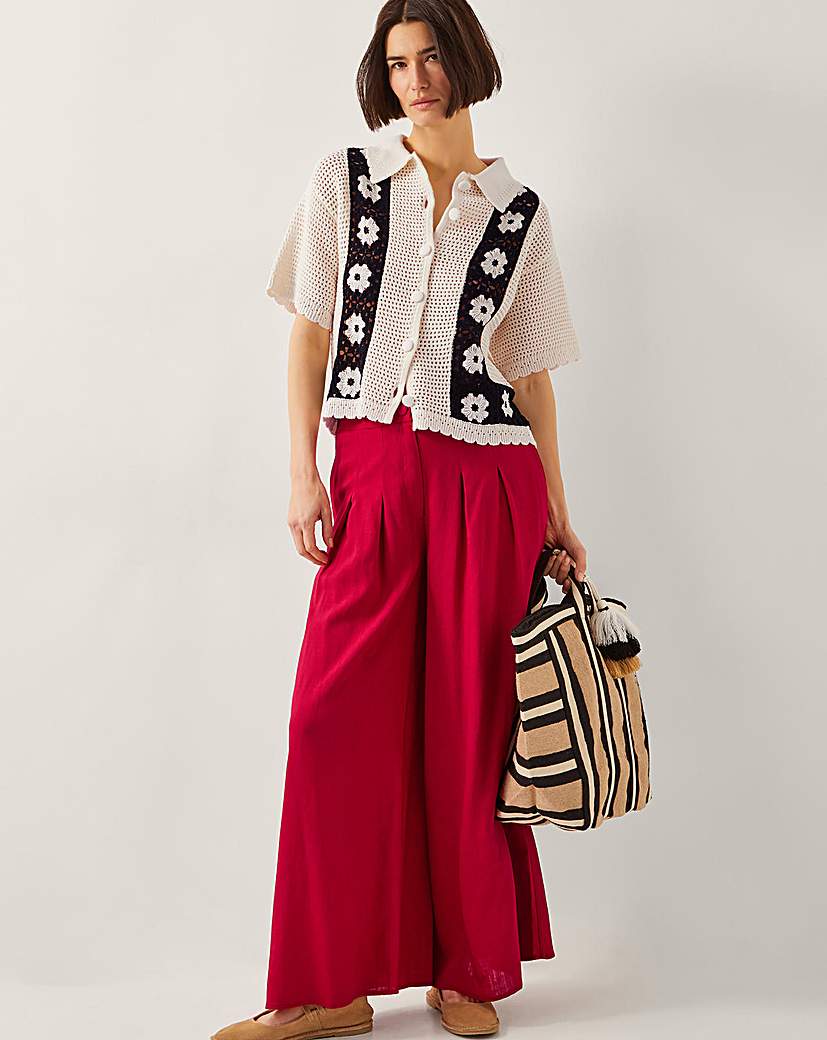 Monsoon Diane Wide Leg Trousers