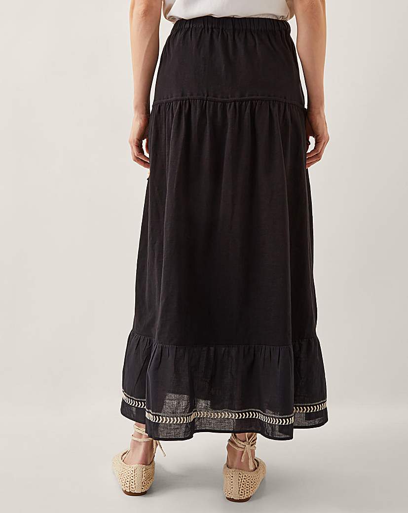 Monsoon Fenn Embroidered Maxi Skirt