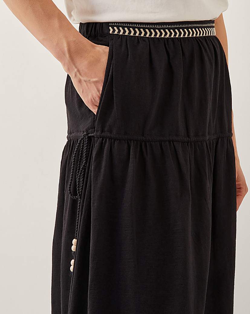 Monsoon Fenn Embroidered Maxi Skirt