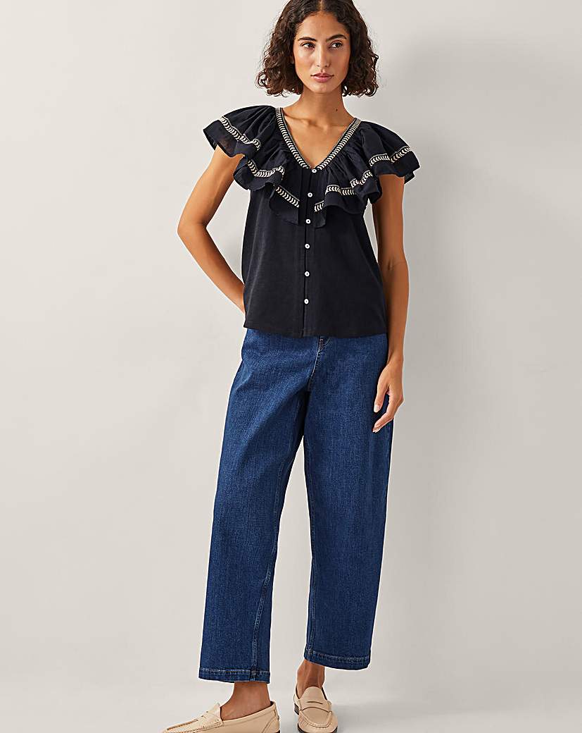 Monsoon Fenn Statement Ruffle Top