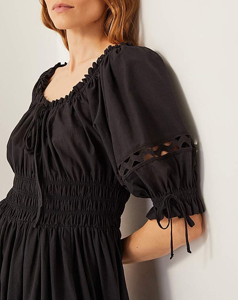 Monsoon Riley Embroidered Midi Dress