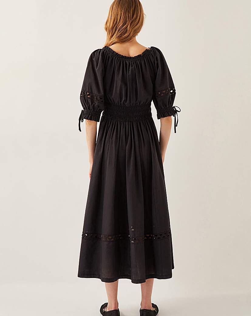 Monsoon Riley Embroidered Midi Dress