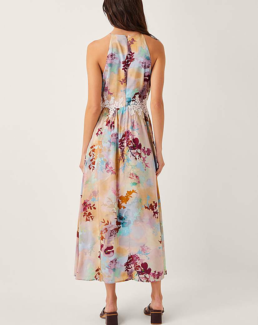 Monsoon Mia Floral Embroidered Dress