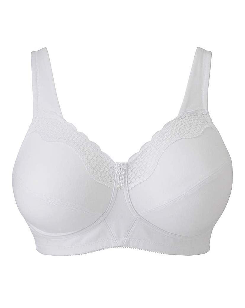 Bestform White Comfort Bra, Womens, Size 40B, Cotton6