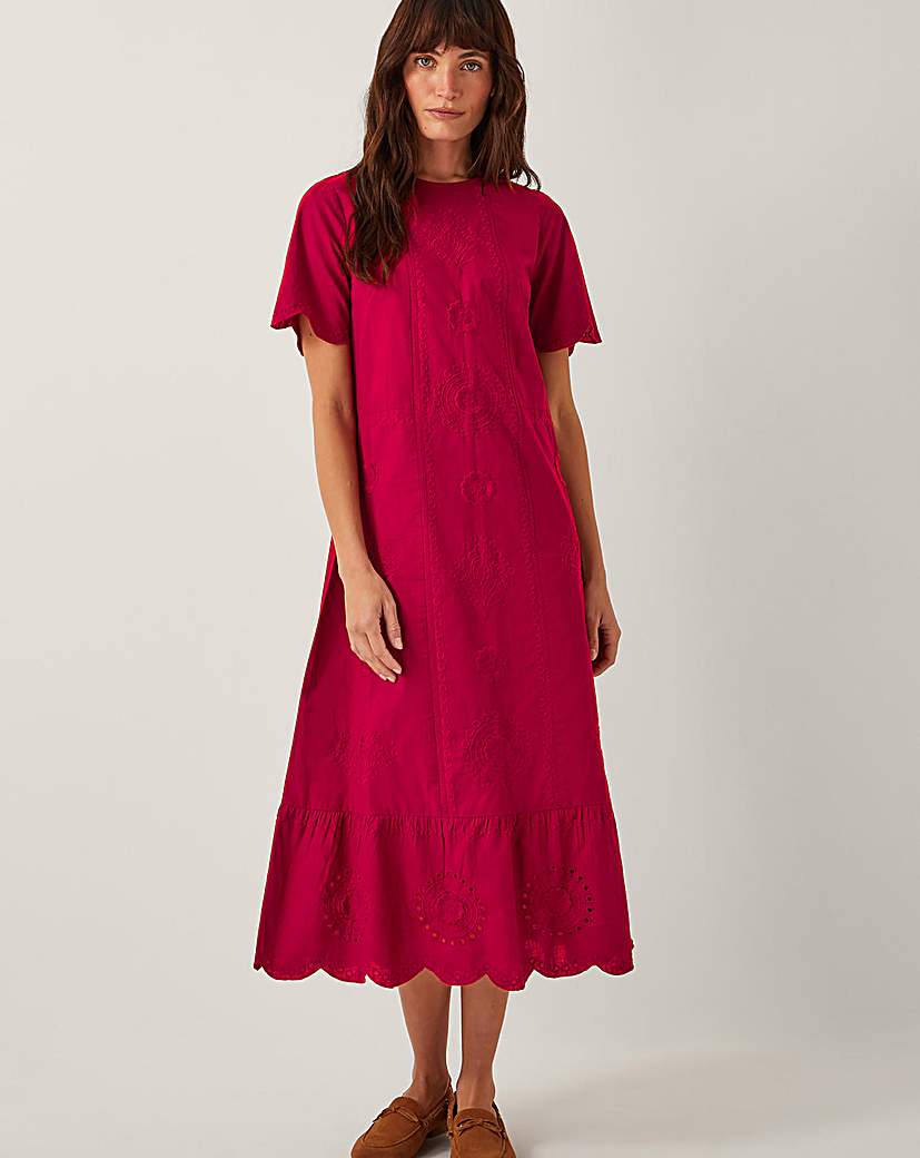 New In - Monsoon Orla Broderie Midi Dress