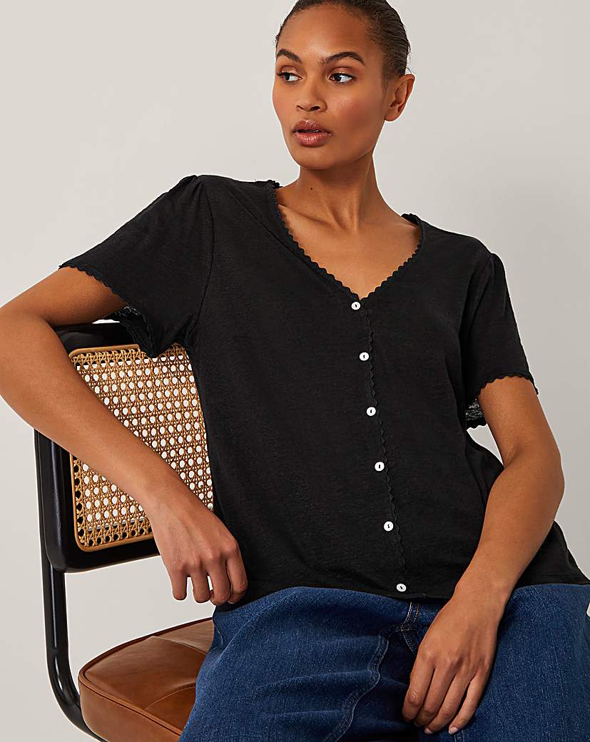 Monsoon Imogen Linen T-Shirt