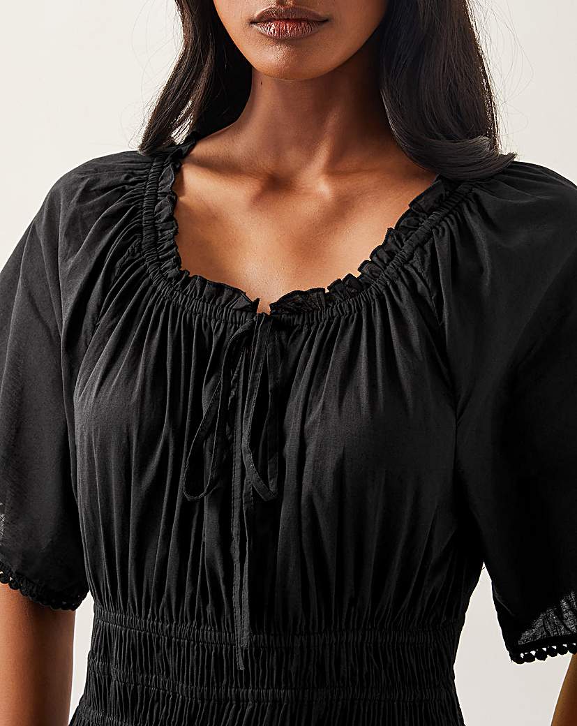 Monsoon Nora Short Sleeve Midi Dress