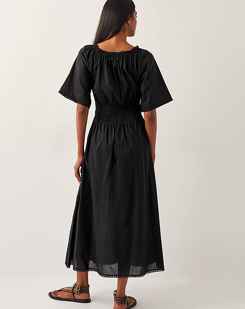 Monsoon Nora Short Sleeve Midi Dress