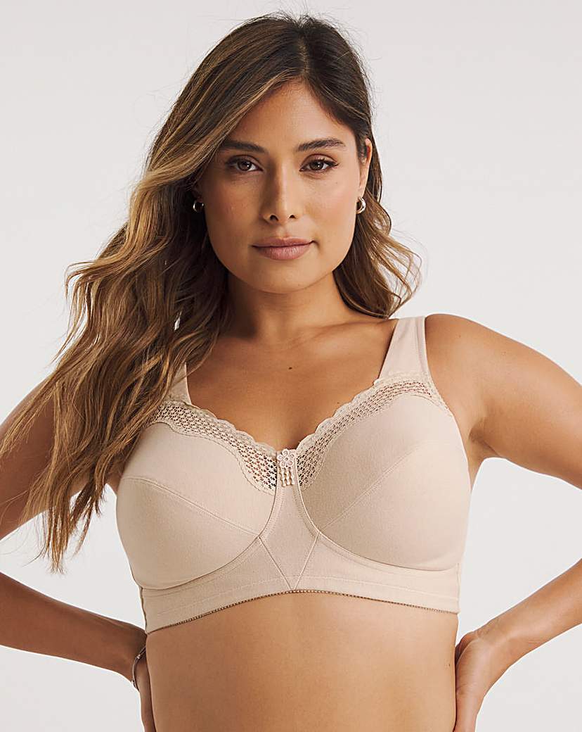 Bestform Cotton Non Wired Bra Nude - Nude