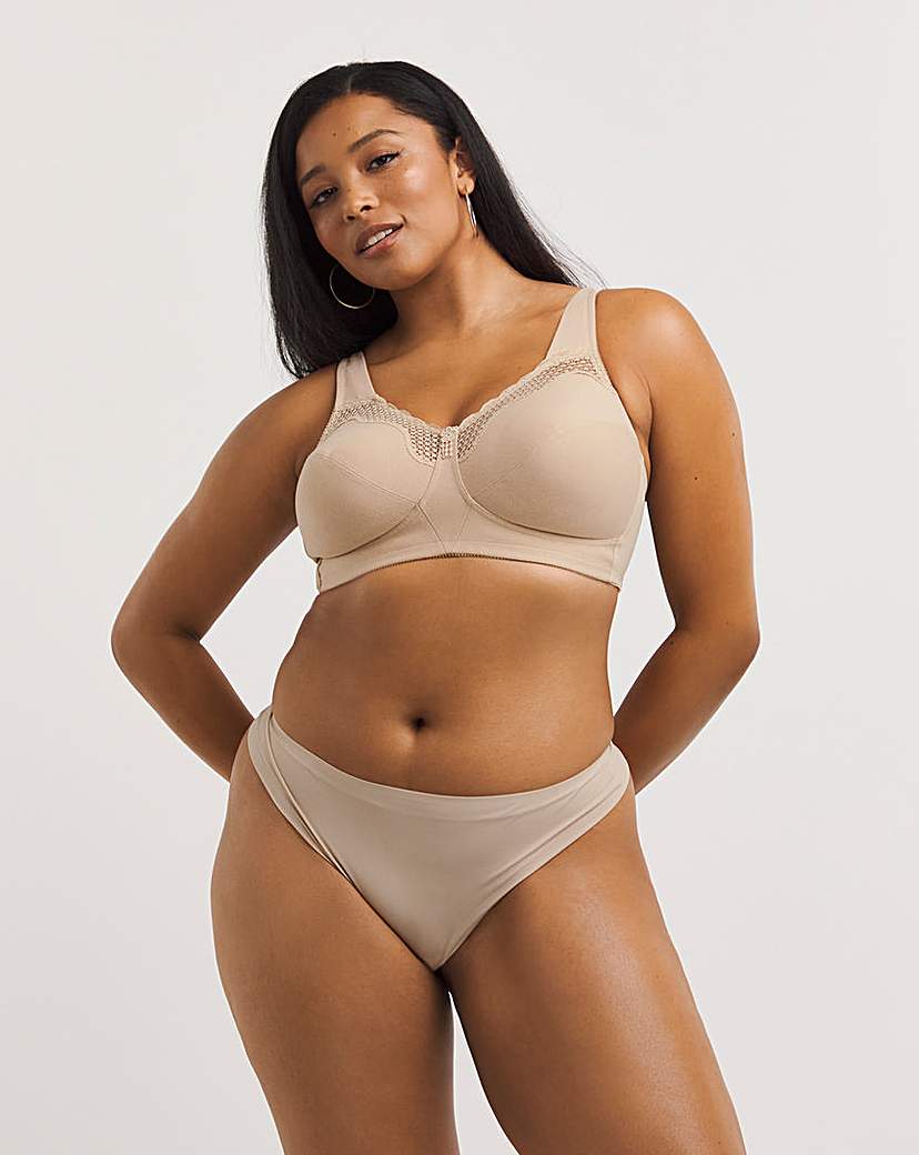 Bestform Cotton Non Wired Bra Nude