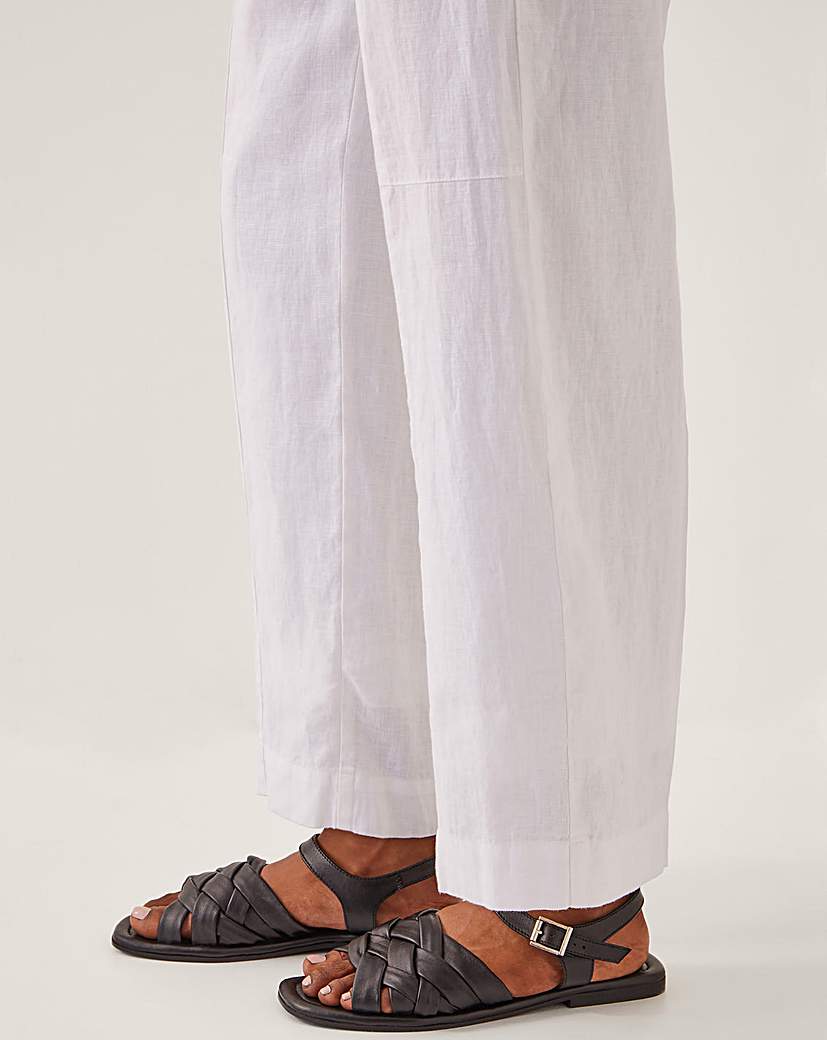 Monsoon Jolie Wide Leg Linen Trousers
