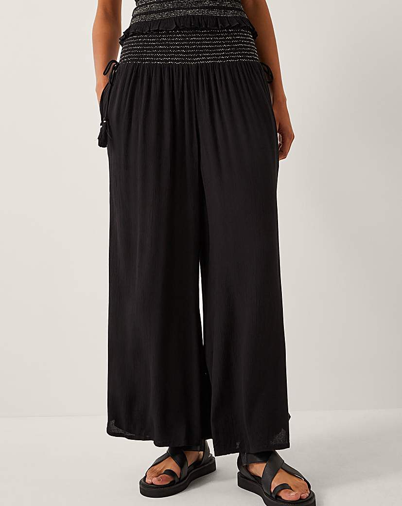 Monsoon Heidi Shirred Wide Leg Trousers