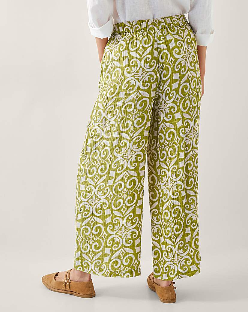 Monsoon Trinny Print Wide Leg Trousers