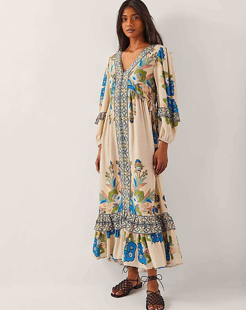 Monsoon Kara Floral Maxi Dress