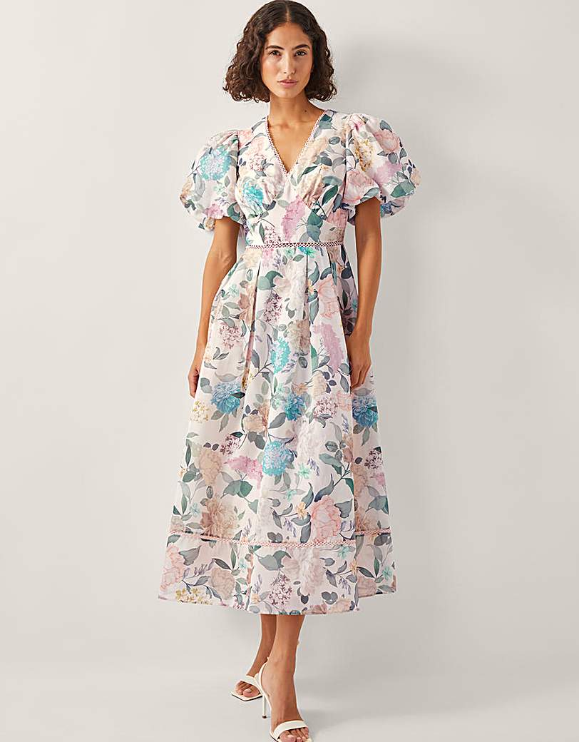 Monsoon Agnes Floral Midi Dress