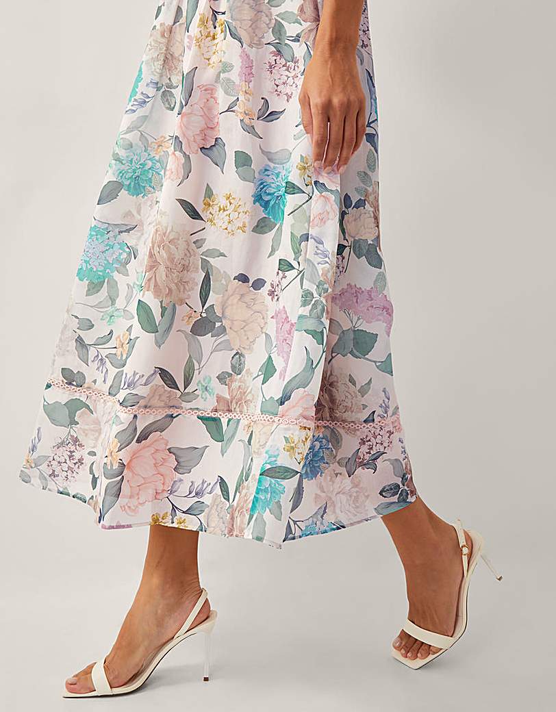 Monsoon Agnes Floral Midi Dress